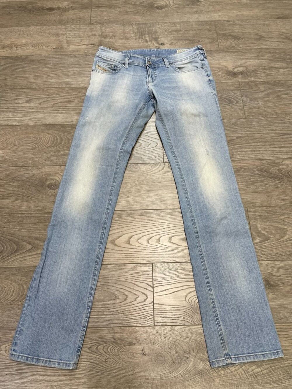Diesel Lowky Y2K Low Rise Straight Leg Stretch Jeans Wash 0839G W26 L32 Blue